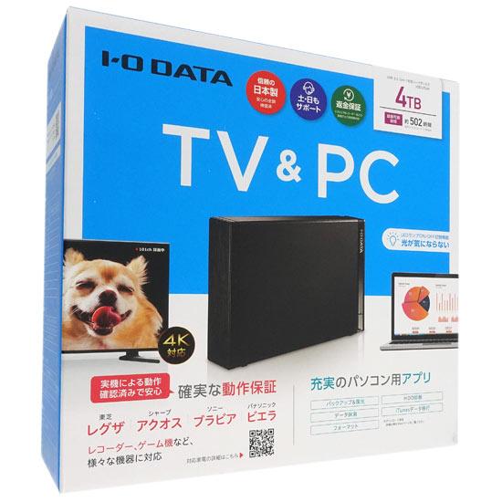I-O DATA　外付けHDD HDD-UTL4K　ブラック