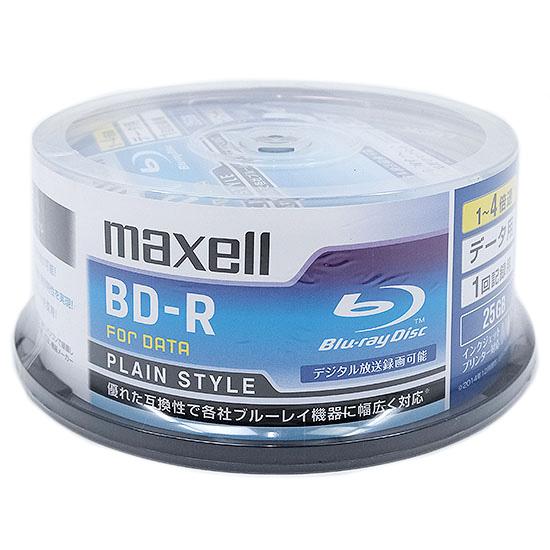 maxell　データ用 BD-R 4倍速 30枚組　BR25PPLWPB.30SP 商品画像1：オンラインショップ　エクセラー