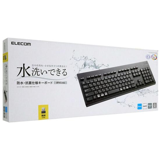 ELECOM　洗える 抗菌 無線キーボード TK-WS02DMKBK　ブラック 商品画像1：オンラインショップ　エクセラー