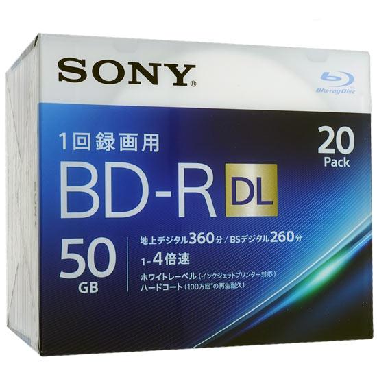 SONY　ブルーレイディスク 20BNR2VJPS4　BD-R DL 4倍速 20枚組 商品画像1：オンラインショップ　エクセラー