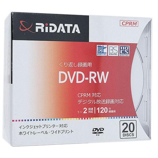 RiTEK　録画用 DVD-RW 2倍速 20枚組　RIDATA DVD-RW120.20P SC A