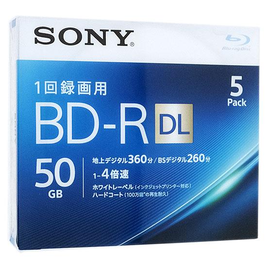 SONY　ブルーレイディスク 5BNR2VJPS4　BD-R DL 4倍速 5枚組 商品画像1：オンラインショップ　エクセラー