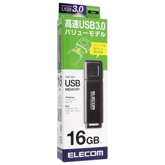 ELECOM　USB3.0対応USBメモリ　MF-HSU3A16GBK　16GB ブラック
