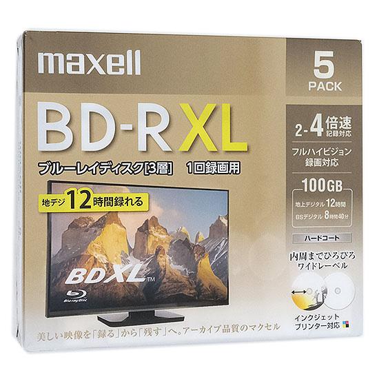 maxell　録画用 BD-R XL 4倍速 5枚組 BRV100WPE.5S