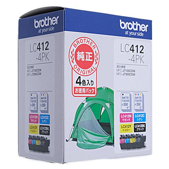 brother　インクカートリッジ LC412-4PK　4色パック