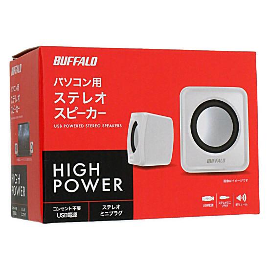 BUFFALO　PC用スピーカー　BSSP100UWH　ホワイト 商品画像1：オンラインショップ　エクセラー