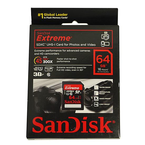 SanDisk　SDXCメモリーカード　SDSDX-064G-X46　64GB