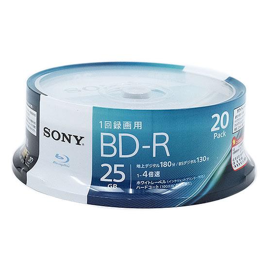 SONY　ブルーレイディスク 20BNR1VJPP4　BD-R 4倍速 20枚組 商品画像1：オンラインショップ　エクセラー