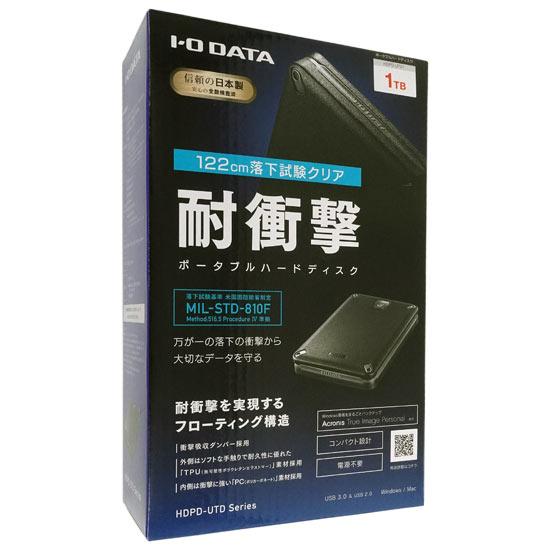 I-O DATA　耐衝撃ポータブルハードディスク　HDPD-UTD1　1TB