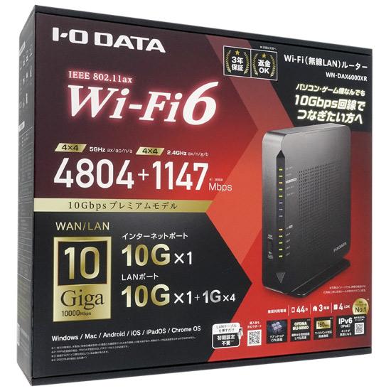 I-O DATA製　Wi-Fi 6 対応 無線LANルーター　WN-DAX6000XR