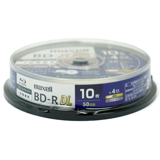 maxell　録画用ブルーレイディスク BD-R DL 4倍速 10枚組　BRV50WPG.10SP