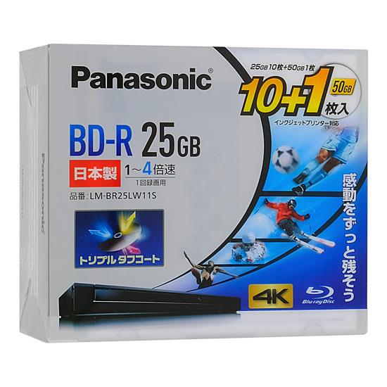 Panasonic 録画用4倍速 BD-R 11枚組 LM-BR25LW11Sの通販なら