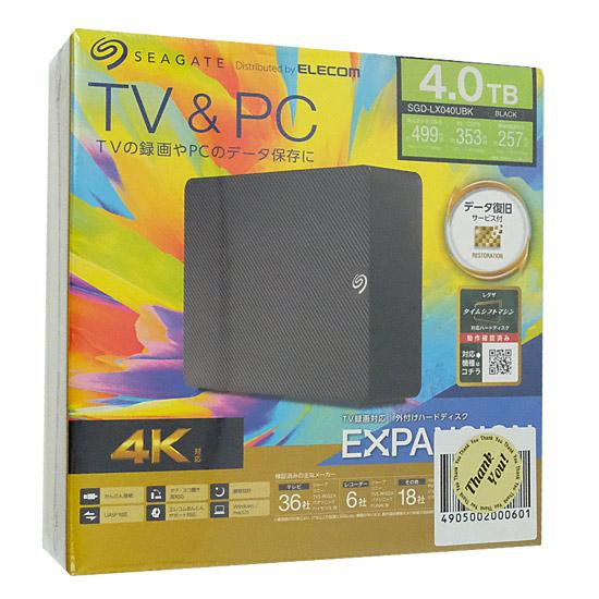 SEAGATE　外付けハードディスク　SGD-LX040UBK　ブラック