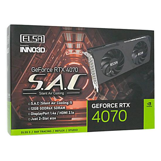 ELSAグラボ　GeForce RTX 4070 S.A.C GD4070-12GERS　PCIExp 12GB