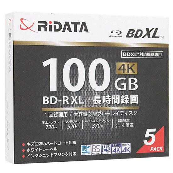 RiTEK　ブルーレイディスク RIDATA BD-R520PW4X.5P SC A　BD-R XL 4倍速 5枚･･･