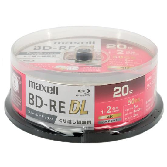 maxell　録画用ブルーレイディスク BEV50WPG.20SP　BD-RE DL 2倍速 20枚組