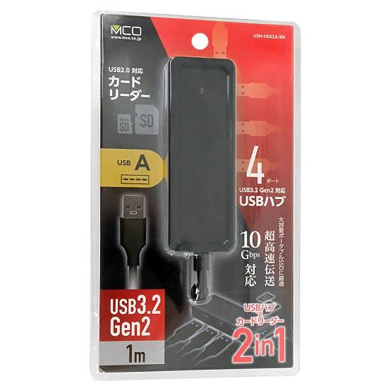ミヨシ　USB3.2 Gen2対応USBハブ USH-10G2A/BK　ブラック