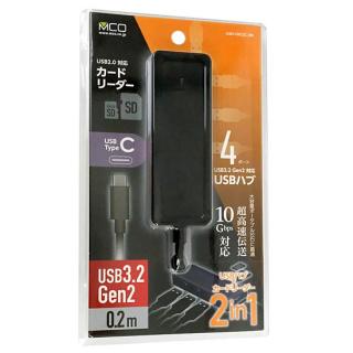 ミヨシ ミヨシ USB3.2 Gen2対応USBハブ Type-C USH-10G2C/BK ブラック [管理:1000024626]