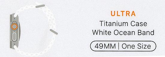 Apple Watch Ultra GPS+Cellularモデル 49mm MNHF3J/A　ホワイトオーシャンバ･･･