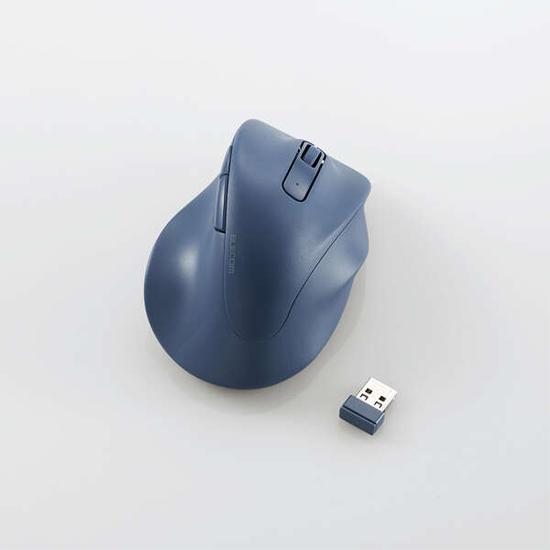 ELECOM製　静音 2.4GHz無線マウス Mサイズ　M-XGM30DBSKBU　ブルー