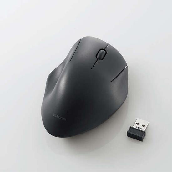 ELECOM製　2.4GHz 無線抗菌静音マウス M-SH10DBSKBK　ブラック