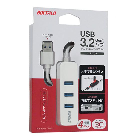 BUFFALO　USB 3.2(Gen 1)対応ハブ 4ポート　BSH4U320U3WH　ホワイト