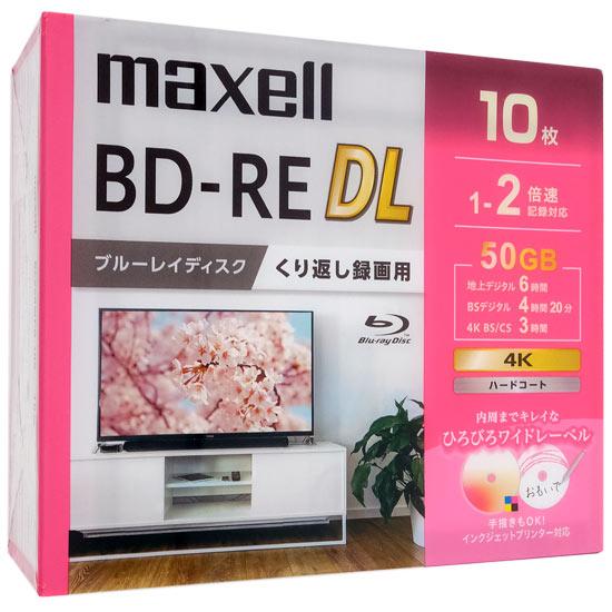 maxell　録画用ブルーレイディスク BEV50WPG.10S　BD-RE DL 2倍速 10枚組