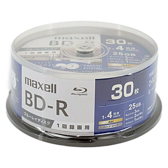 maxell　録画用ブルーレイディスク BRV25WPG.30SP　BD-R 4倍速 30枚組