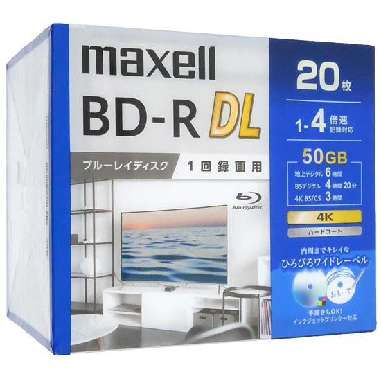 maxell　録画用ブルーレイディスク BD-R DL 4倍速 20枚組　BRV50WPG.20S