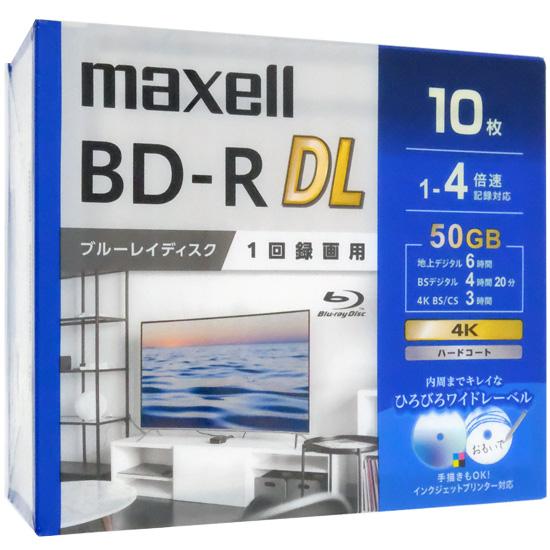 maxell　録画用ブルーレイディスク BD-R DL 4倍速 10枚組　BRV50WPG.10S 商品画像1：オンラインショップ　エクセラー