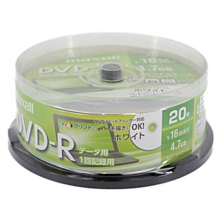 maxell データ用DVD-R DR47PWE.20SP DVD-R 16倍速 20枚組の通販なら