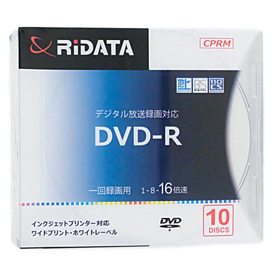 RiTEK　録画用 DVD-R 16倍速 10枚組　RIDATA D-RCP16X.PW10RD SC D 商品画像1：オンラインショップ　エクセラー