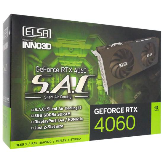 ELSAグラボ　GeForce RTX 4060 S.A.C GD4060-8GERS　PCIExp 8GB 商品画像1：オンラインショップ　エクセラー