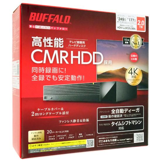 BUFFALO　外付けHDD　HDV-LLDC2U3BA　2TB 商品画像1：オンラインショップ　エクセラー