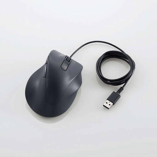 ELECOM製　静音 有線マウス EX-G M-XGXL30UBSKBK　ブラック