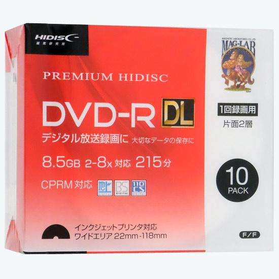 HI-DISC　録画用 DVD-R DL 8倍速 10枚組　HDDR21JCP10SC