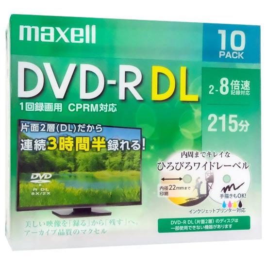 maxell　録画用 DVD-R DL 8倍速 10枚組　DRD215WPE.10S 商品画像1：オンラインショップ　エクセラー
