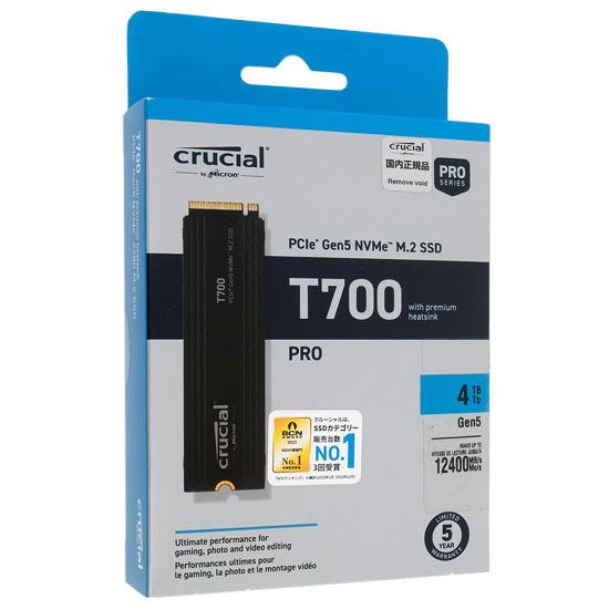 crucial　内蔵型 M.2 SSD　T700 CT4000T700SSD5JP　4TB