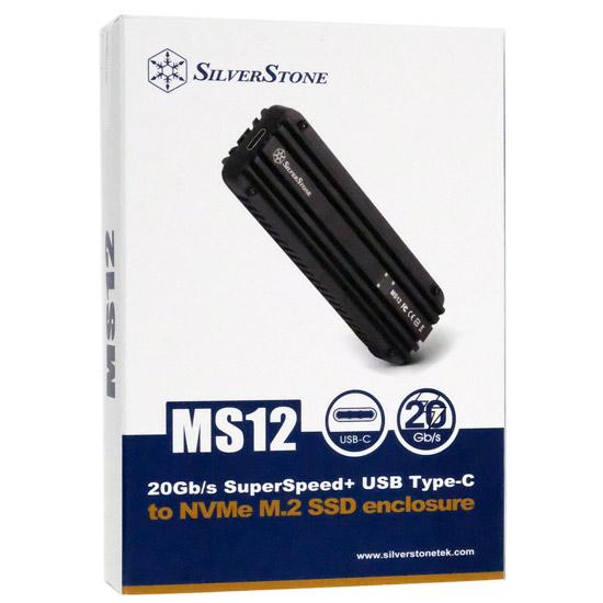 SILVERSTONE　外付けM.2 SSDケース SST-MS12　黒 商品画像1：オンラインショップ　エクセラー