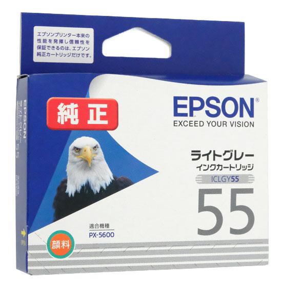 EPSON　インクカートリッジ　ICLGY55　ライトグレー 商品画像1：オンラインショップ　エクセラー
