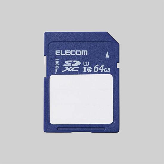 ELECOM　SDXCメモリカード MF-FS064GU11C　64GB