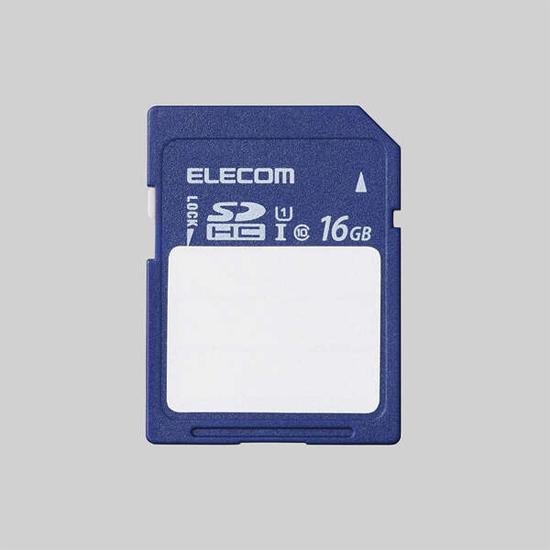 ELECOM　SDHCメモリカード MF-FS016GU11C　16GB