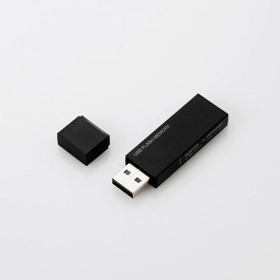ELECOM　セキュリティ機能対応USBメモリ MF-MSU2B32GBK　32GB ブラック 商品画像1：オンラインショップ　エクセラー