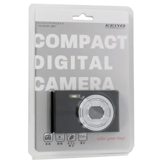 KEIYO　コンパクトデジタルカメラ　AN-DC001(BK)　ブラック