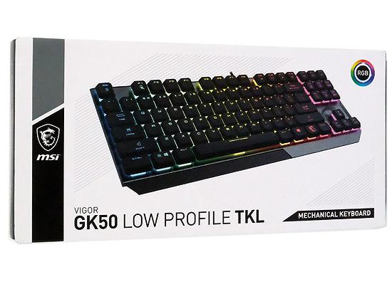 MSI　有線ゲーミングキーボード Vigor GK50 LOW PROFILE TKL JP ホワイト軸