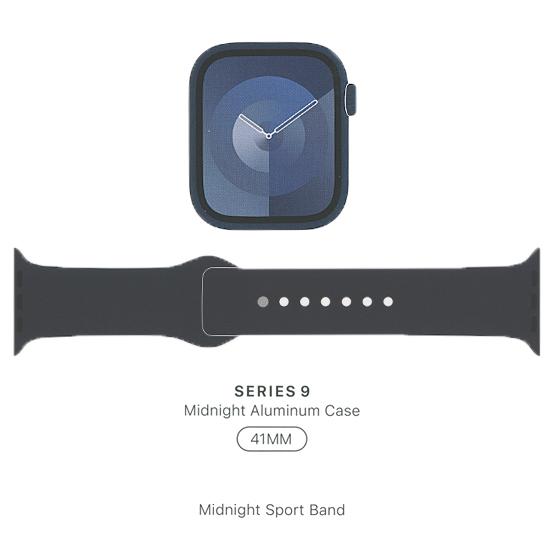 APPLE　Apple Watch Series 9 GPSモデル 41mm MR8X3J/A　ミッドナイトスポー･･･