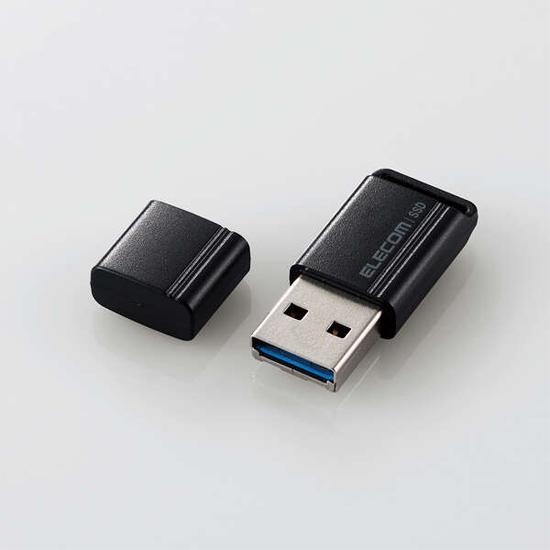 ELECOM　外付けポータブルSSD　ESD-EXS0500GBK　ブラック　500GB