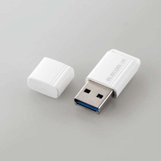 ELECOM　外付けポータブルSSD　ESD-EXS0250GWH　ホワイト　250GB