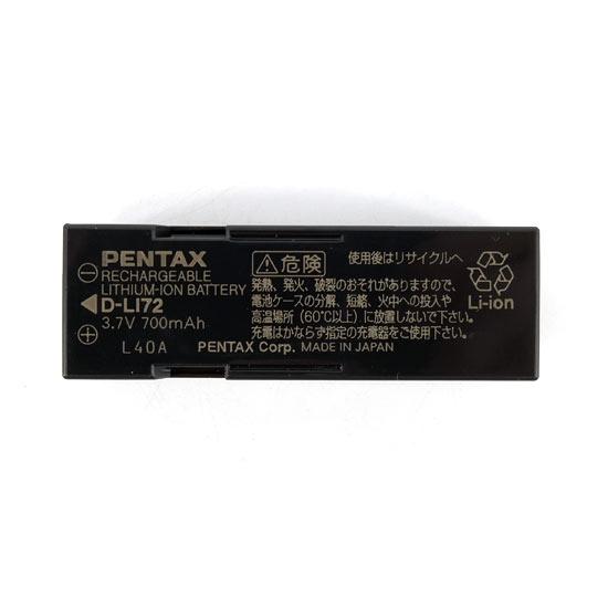 PENTAX　リチウムイオンバッテリー　D-LI72 商品画像1：オンラインショップ　エクセラー