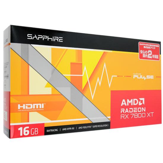 SAPPHIRE　PULSE Radeon RX 7800 XT GAMING 16GB GDDR6 11330-02-20G　PCIExp 16GB 商品画像1：オンラインショップ　エクセラー